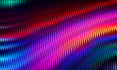 Rainbow Glass Wave Abstract Background – Vibrant Multicolor Gradient Line Pattern
