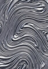 Liquid Metal Swirls Pattern Creates Hypnotic Visual in Monochrome Tones