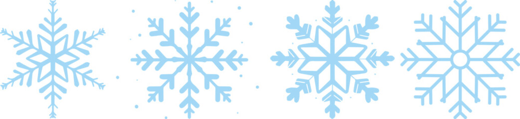 Doodle snowflake. Vector illustration of a snowflake in black and white color.Snowflake Silhouette vector black color and solid white background.Snowflake Silhouette vector black color 