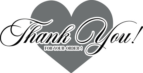 Thank You for Your Order Vector Design | Creative Graphic Template. Minimal “Thank You for Your Order” Vector Art. Elegant Thank You for Your Order Illustration. Creative Thank You for Your Order