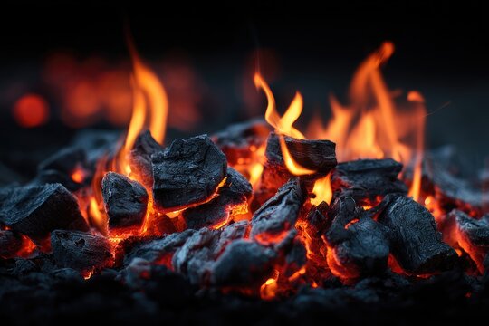 Close-up of glowing embers and flames (1)
