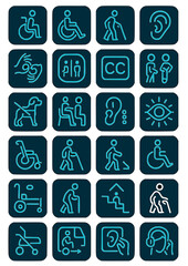Accessibility & Inclusive Design Icons