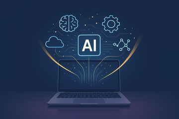 Unlock future innovation with advanced AI technology and digital intelligence concepts