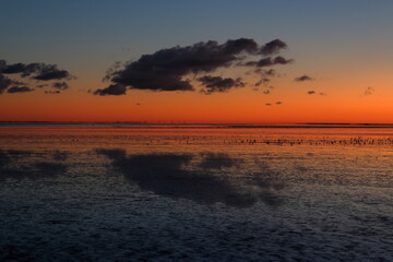 wadden sea sunrise