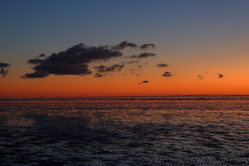 wadden sea sunrise