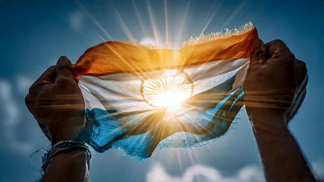 waving indian flag images