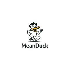 mean duck logo design