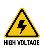 Fototapeta premium high voltage sign