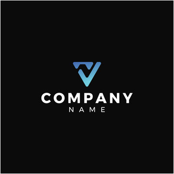 V and N logo design