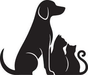 dog silhouette vector