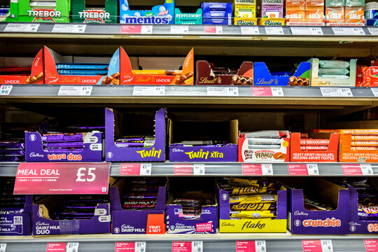  Selection Of Popular British Favourite Chocolates And Mints Sweets And Confectionery