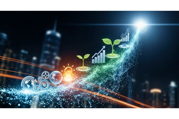 futuristic growth journey.