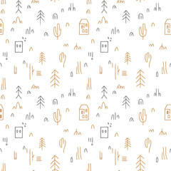 vector seamless pattern minimalistic