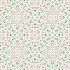Soft Pastel Moroccan Hijab Pattern Design