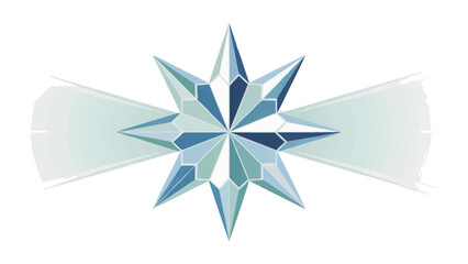 Star Emblem of Excellence: An elegant star emblem, radiating with brilliance, symbolizes achievement and excellence, perfect for any branding or decorative needs.