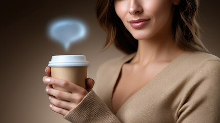 Warm beverage enjoyment in cozy indoor setting during morning hours