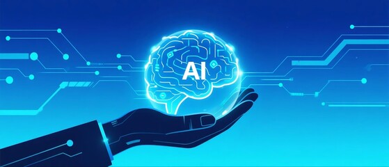 AI brain in hand technology
