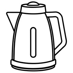 Electric kettle  art vector