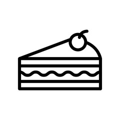 Delicious Slice Of Cake With Cherry On Top For Celebration And Dessert Photos