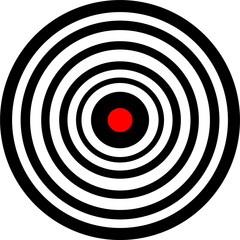 Dart board vector illustration isolated on white background. Top view