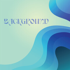 Paper cut abstract background, vector background