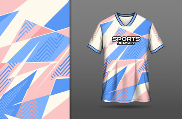 Sport jersey design with geometric background
