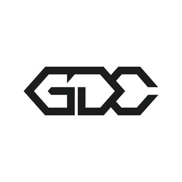 GDC Letter Initial logo design template vector illustration