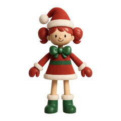 Fototapeta premium PNG Festive cheerful holiday character illustration.