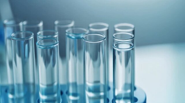 Lab Test Tubes, Minimal Scientific Aesthetic