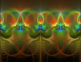 Imaginatory fractal abstract background Image