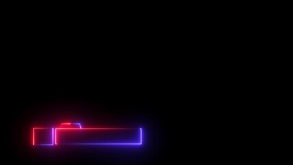 Neon Futuristic lower third. Sci-fi design template for channel, news, information call box bars and modern digital info boxes. ,Three neon Low third bar for broadcasting style 1 .