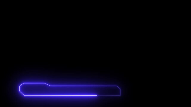 Neon Sliding Lower Third Animation with Clean Shapes. neon color Minimal lower third featuring animated shapes sliding from the side and bottom, neon lower third tech animation 4k video .