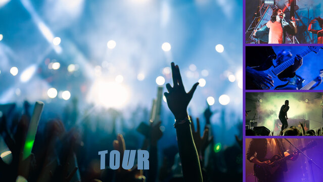 Wipe And Cover Five Images Overlay