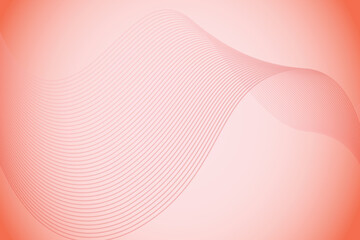 Abstract Coral Wave Background Design, Pink Wave Background.
