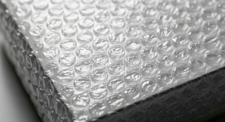 Protective bubble wrap cushioning delicate items for secure shipping and safe transport, offering essential shock absorption and surface protection.