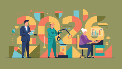 Business leaders manage industrial tech innovation for success in the year 2026