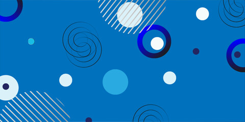 Abstract white background with circle and line objects