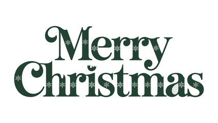 Merry Christmas wishes: Elegant and festive text decoration. Expressing the joy and spirit of the holiday. The font beautifully compliments the message.