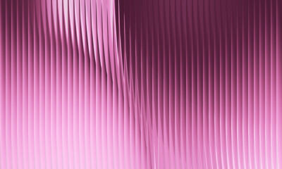 Abstract pink ribbed texture with subtle light reflections