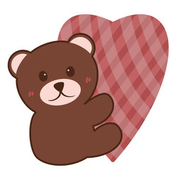 Obraz premium teddy bear with heart