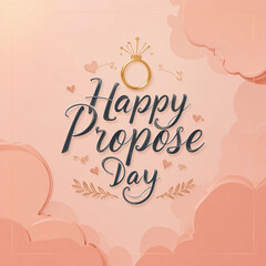 Happy Propose Day Romantic Social Media Square Template