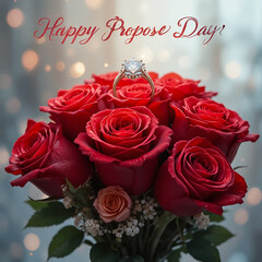 Happy Propose Day Romantic Social Media Square Template