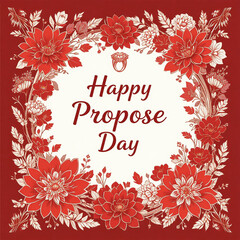 Happy Propose Day Romantic Social Media Square Template