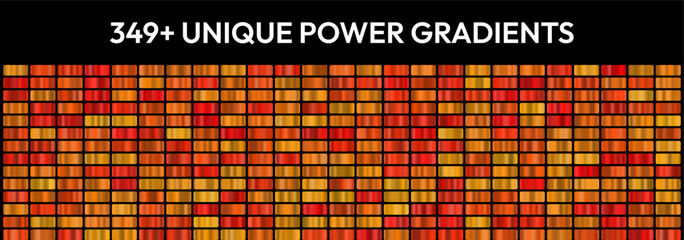 Powerful mega gradient pack, 350 bold gradients, strong color set, commanding design bundle, intense hues collection, dominant visuals, forceful tones, authoritative style, mighty gradient kit,