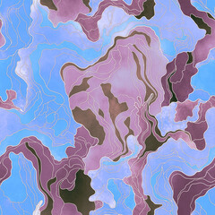 seamless watercolor pattern with watercolor splashes