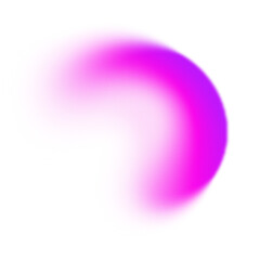 Obraz premium Aesthetic element of an abstract glowing pink purple gradient wave shape with a grainy and noise texture