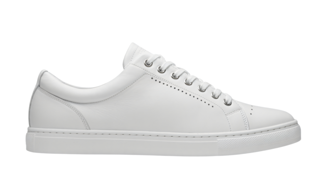Sleek modern white leather sneaker for stylish everyday wear and active lifestyles, offering comfort and versatile fashion appeal.