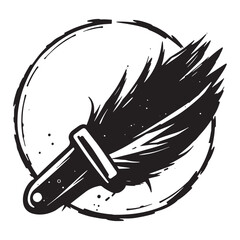 Dynamic brush stroke art symbolizing creativity, inspiration, and artistic expression, perfect for design projects and branding.