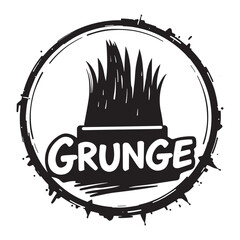 Bold grunge style graphic design element for edgy posters, flyers and logos with a vintage vibe, adding a raw, authentic touch to your project