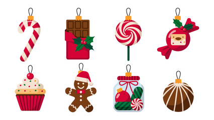 Festive Ornaments: A charming array of festive ornaments, each exuding the joyful spirit of the holidays with playful designs, evoking a sense of sweet anticipation and celebration.